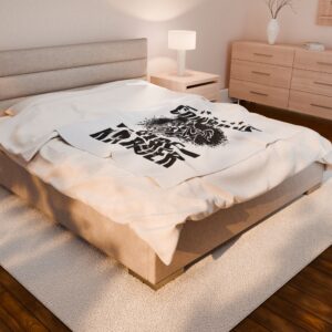 Plush Blanket Cowboys Ride Harder Black Market Cattle Company