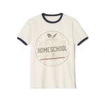 Homestead Homeschool Ringer T-Shirt — Vintage Homeschooling Tee from Black Market Cattle Company