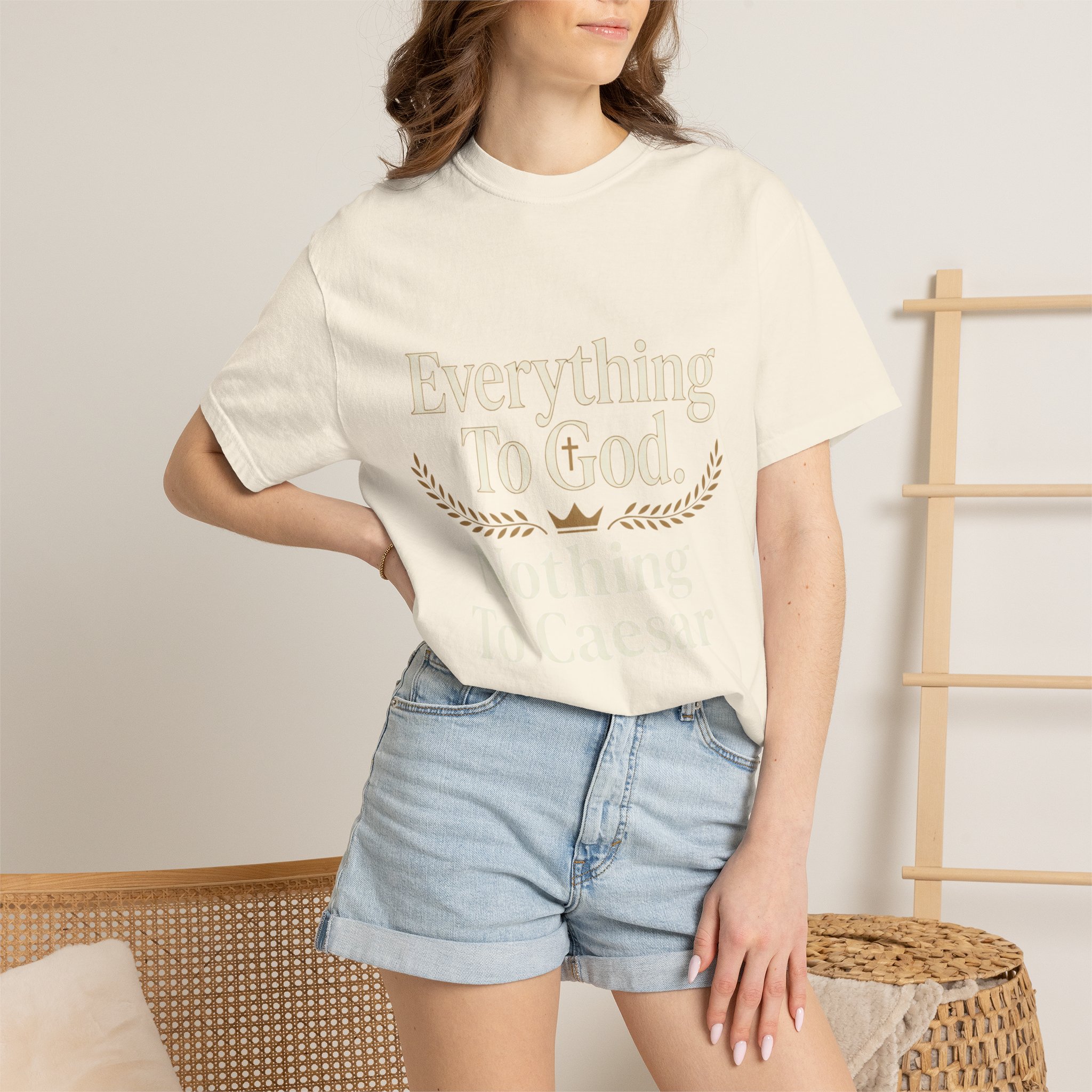 Faith Statement T-Shirt — "Everything to God, Nothing to Caesar" Religious Graphic Tee - Image 20
