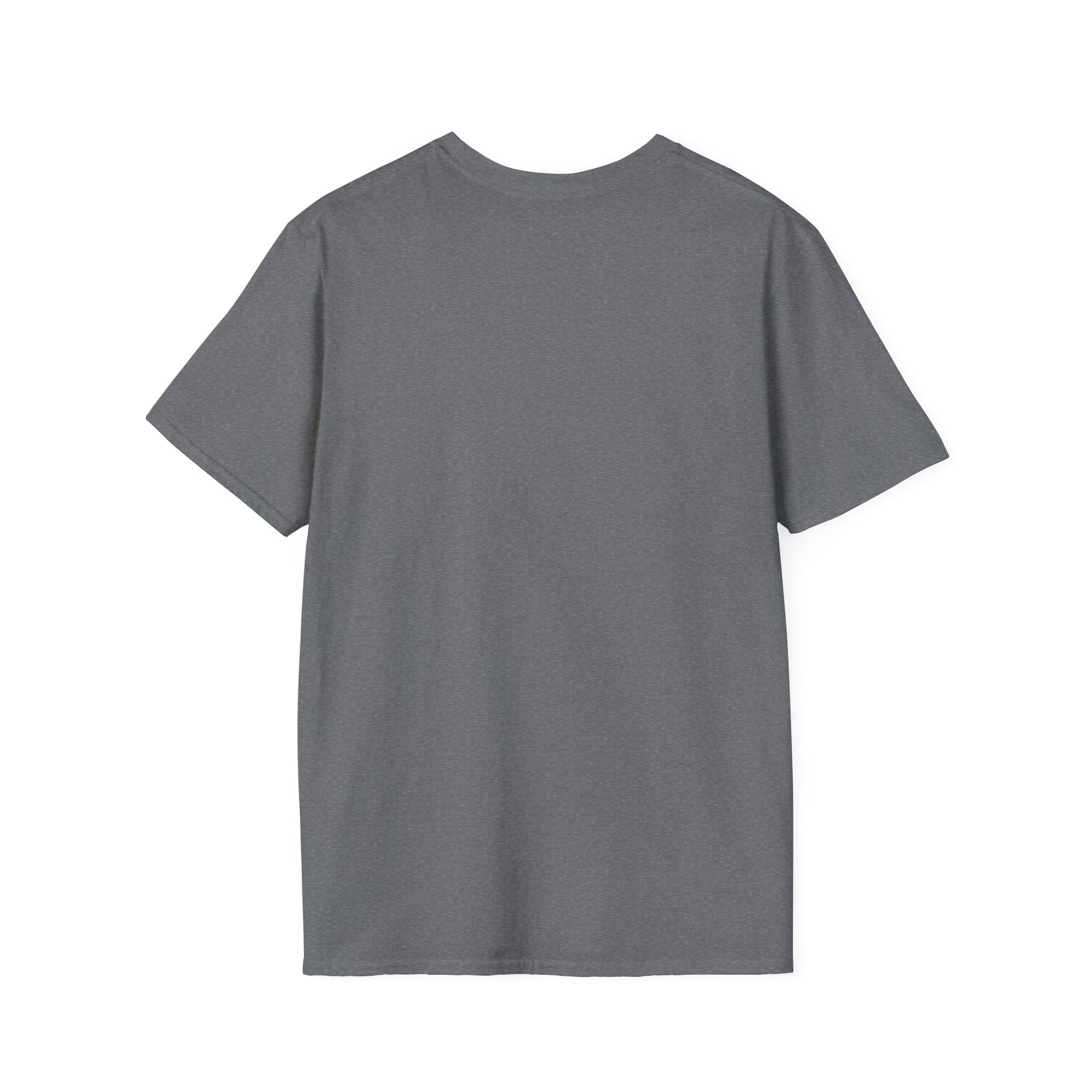 Ask Me How War Is the Health of the State skull tee in Graphite Heather, plain back.