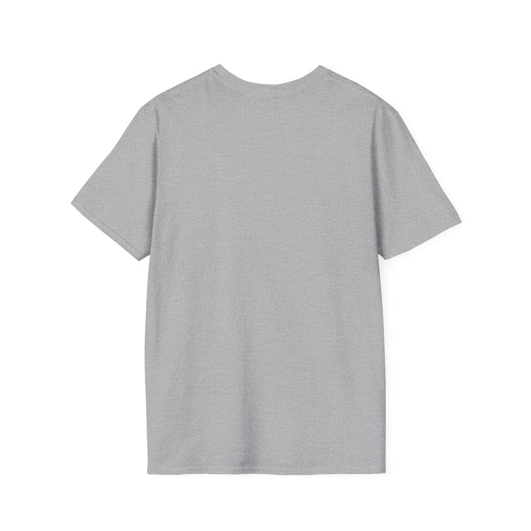 Ask Me How War Is the Health of the State skull tee in Sport Grey, plain back.